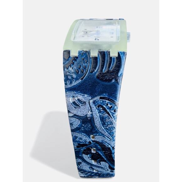 2002 Swatch Square Watch Encrissima Subn103 Acrylic Display Case New Old Stock - Picture 8 of 13